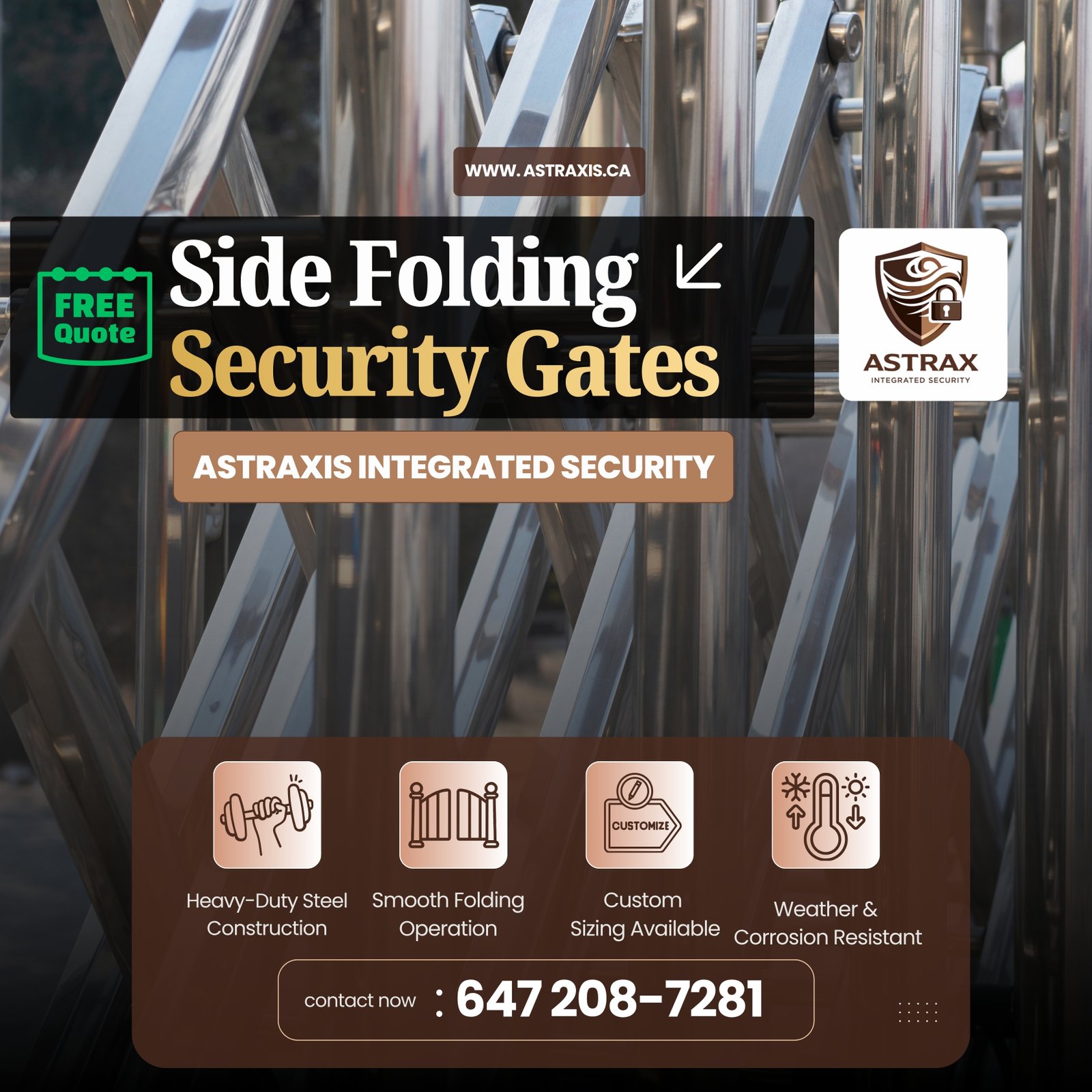 Side Folding Security Gates